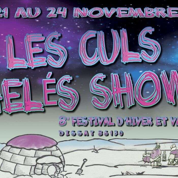 AFFICHE du festival des culs gelés show 2024.