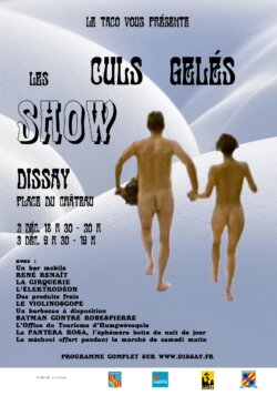 Affiche de la première édition du festival des culs gelés show 2016